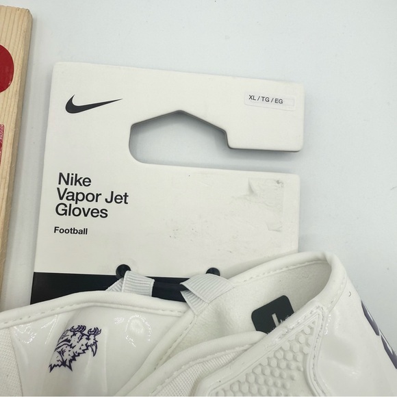 Nike Vapor Jet 7.0 Football Gloves NCAA TCU Horned Frogs DX5300-114 Men’s Sz XL - Picture 2 of 8